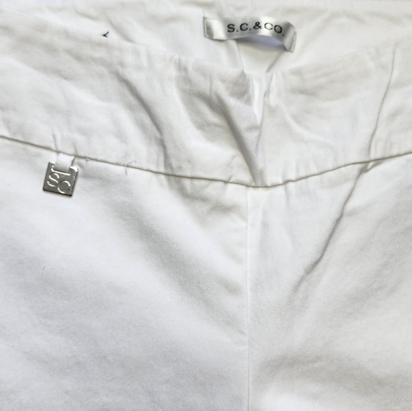 NWOT S.C&C.O white capri Size 10 - Picture 3 of 5